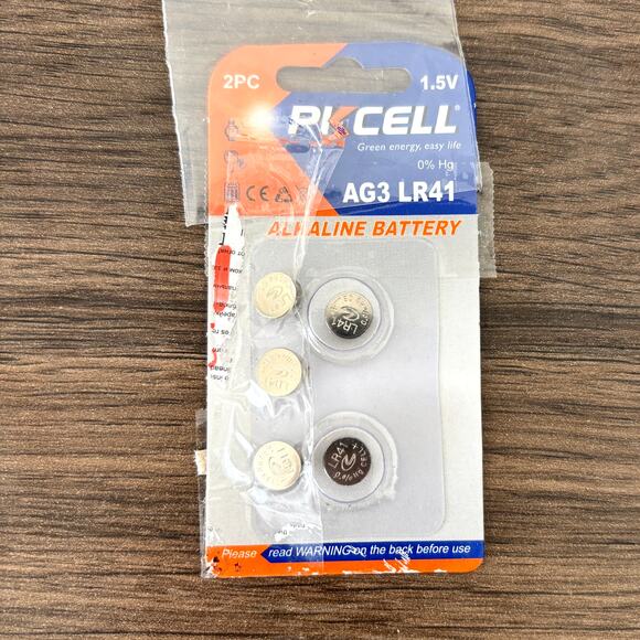 LR41 Batteries AG3 - Button Cell Batteries - Package of 5 Batteries - Picture 1 of 1